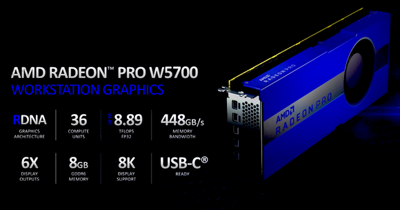 AMD Radeson W5700 - 8GB Graphics Card